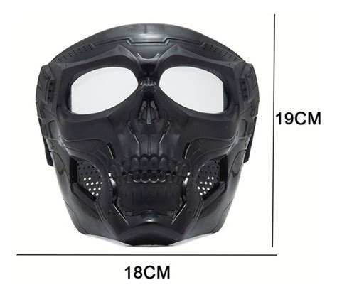 Mascara Skull Careta Casco Tactico Gotcha Airsoft Halloween Meses Sin