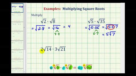 Ex Multiply Square Roots Youtube