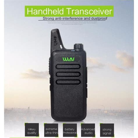 Portable Radio WLN KD C1 Mini Wiress Walkie Talkie UHF Handheld Two Way