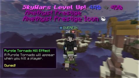 Hitting Amethyst Prestige In Skywars YouTube