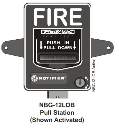 Notifier Nbg Lob Pull Station Instruction Manual