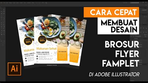 BEGINI CARA Paling Mudah Dan Cepat Membuat Desain FLYER BROSUR Di