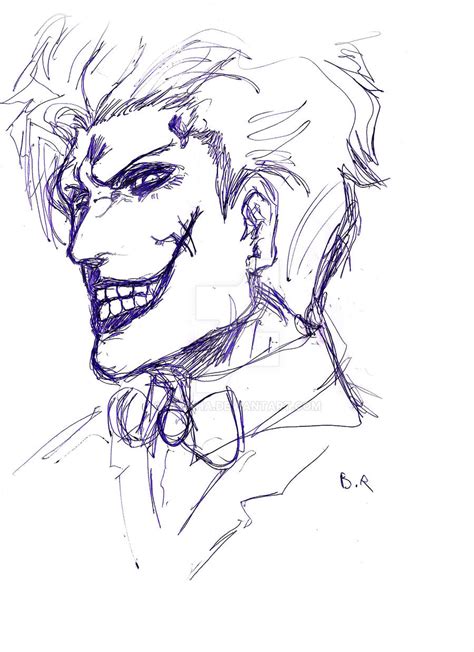 Joker Smile sketch by RedKha on DeviantArt