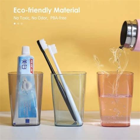 Toothbrush Holder Wall Mounted Eco Friendly Toothbrush Holders For Bathroom Space Saving At Rs