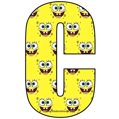 Spongebob Alphabet Letters El Taller De Hector En 2023 Abecedario