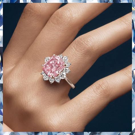 Harry Winston Fancy Intense Pink Diamond Ring Fancy Pink Diamond