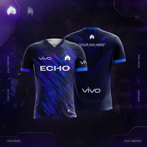 Official Echo Jersey Vivo Black Shopee Philippines