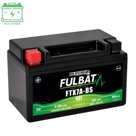 BATTERIE FTX7A BS FULBAT 12V6AH LG150 L87 H93 GEL SANS ENTRETIEN