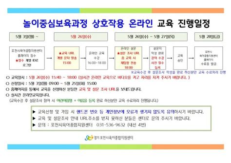 놀이중심보육과정 상호작용 온라인 교육 보육교직원 교육신청 포천시육아종합지원센터