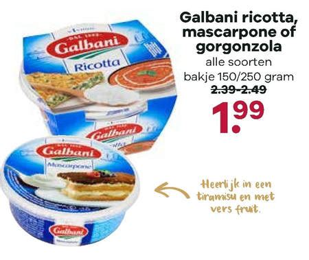 Mascarpone Gorgonzola Folder Aanbieding Bij MCD Supermarkt Basis Details