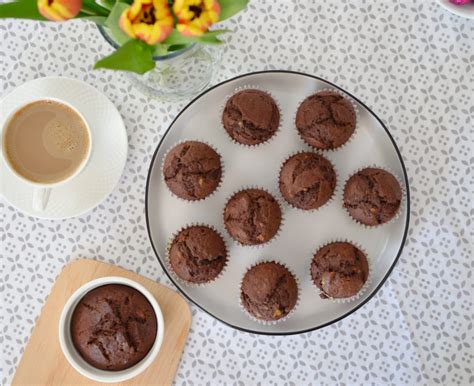 Czekoladowo Bananowe Muffinki Justyna Gotuje