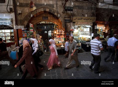 Syria, Damascus, Old, Town, Spice Souq Stock Photo - Alamy