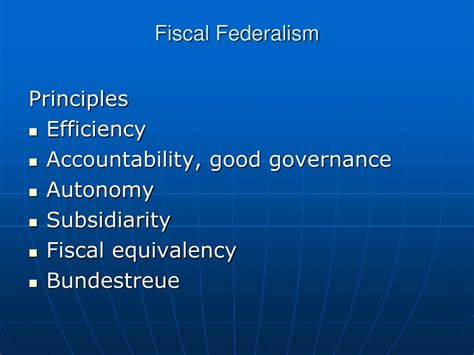 Ppt Fiscal Federalism Powerpoint Presentation Free Download Id 1775415