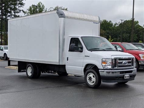 2021 Ford E Series Cutaway E 350 15ft Box Truck W Ramp Drw Camera Cruise Comm