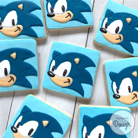 Sonic the Hedgehog Cookies — Playing with Dough