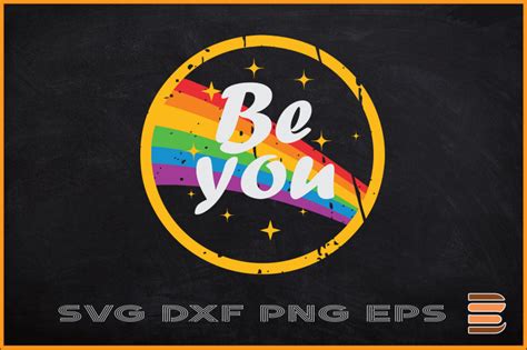 Be You Gay Pride LGBT Ally Rainbow Flag By ChippoaDesign TheHungryJPEG
