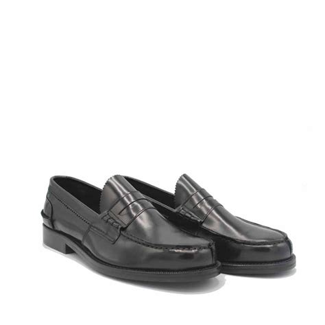 Mocassino Uomo SAXONE In Pelle Spazzolata Nero Colore Nero Numero Di