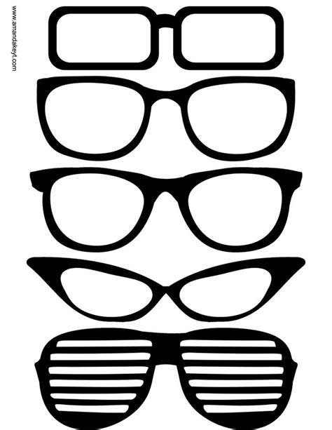 Glasses Photobooth Props Printable Booth Props Photo Booth Props