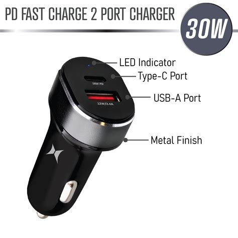 Ultra Pro 30w Pd Dual Port Usb Car Charger Xtreme Cables