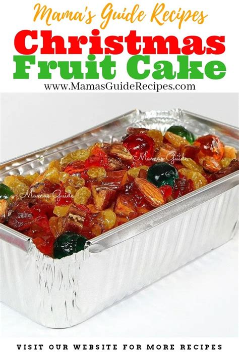 Christmas Fruit Cake | Fruit cake christmas, Fruit cake recipe ...