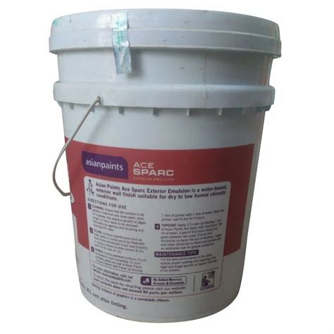 Asian Paints Ace Sparc Exterior Emulsion Packaging Size Bucket Of