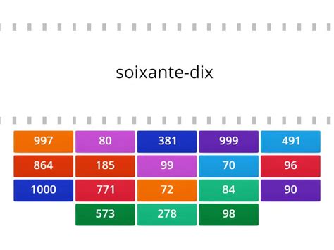 Identifier les nombres หาค