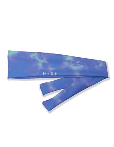 Bandeau sport à nouer Made in France motif Subtle Tie Dye Psycho Phidi