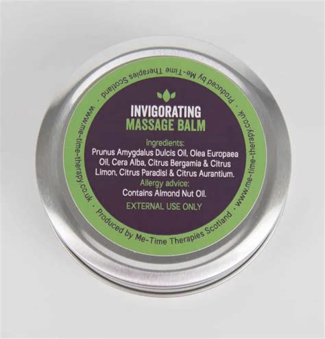 Invigorating Massage Balm Reflexology Balm Me Time Therapies