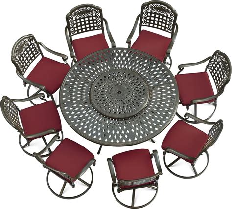 Amazon Vivijason Piece Outdoor Furniture Dining Set Rust Free