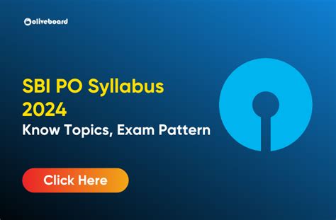 SBI PO Syllabus 2024 Comprehensive Guide For Prelims Mains