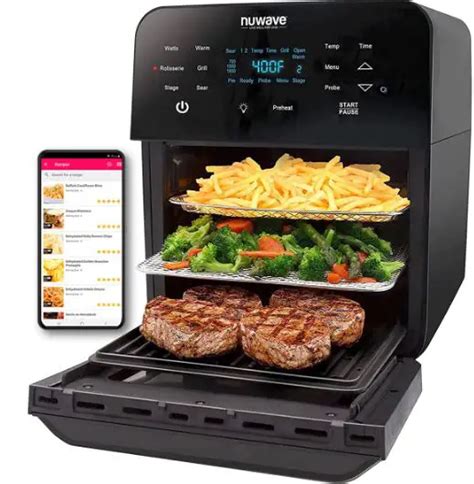 Nuwave Brio 15 5qt Air Fryer Rotisserie Oven User Manual