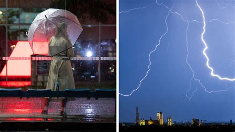 Gewitter in München DWD gibt Update Unwetter Gefahr weiter präsent