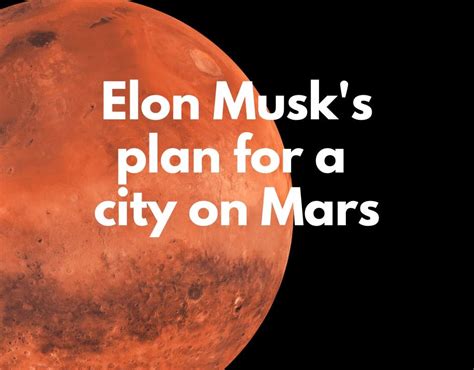 Elon Musk's ambitious plan for a city on Mars | Side Hustle Rich