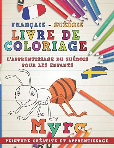 Livre de coloriage Français Suédois I Lapprentissage du suédois