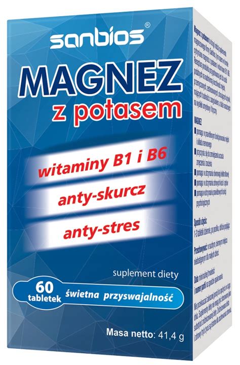 MAGNEZ Z Potasem POTAS 60tab Cytrynian MAGNEZU 9200903563 Allegro Pl