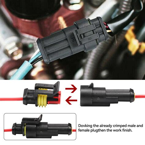 Pcs Car Waterproof Electrical Wire Connectors Plug Automotive