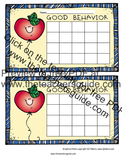 Free Printable Reward and Incentive Charts