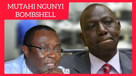 No Where To HIDE For Ruto Mutahi NGUNYI EXPOSES Inside STATEHOUSE