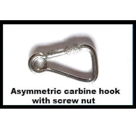 Asymmetric Carbine Hook Cw Screw Nut Snap Hooks Rope Services Direct