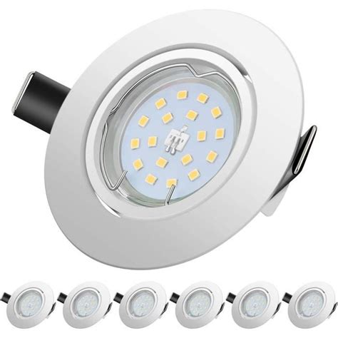 Spot Led Encastrable Orientables Blanc Froid 6000k 5w Plafonnier 30