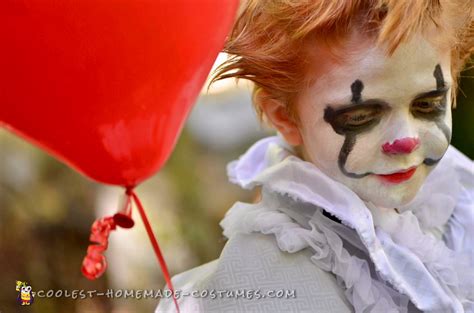Scary Homemade IT Toddler Costume: Pennywise the Clown