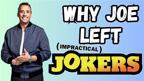 Why Did Joe Gatto Leave Impractical Jokers Youtube