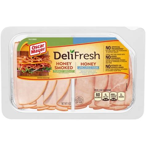 Oscar Mayer Deli Honey Smoked Turkey Breast Honey Ham Combo Pack