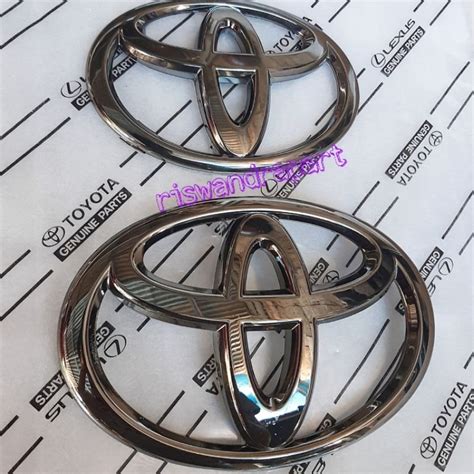 Jual Logo Emblem Toyota Fortuner Sampai Black Chrome Original