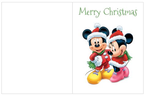 Printable Disney Christmas Cards