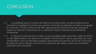 El Tribunal Constitucional Y El Derecho Del Consumidor PPT