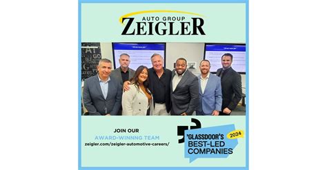 Zeigler Auto Group Honored As A Best Led Company In 2024 A Glassdoor