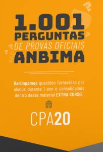 Conheça os novos combos Anbima 1 CPA AGORA Curso Preparatório