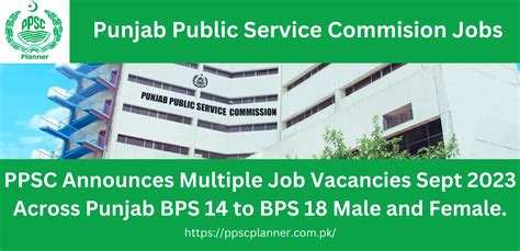 Ppsc Jobs Sept 2023 Ppsc Announces Multiple Job Vacancies Across