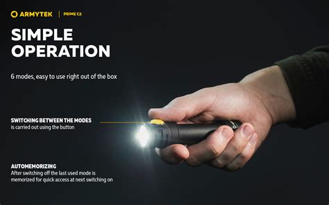 Armytek Prime C2 Magnet USB White LED Flashlight 18650 ArmytekStore De